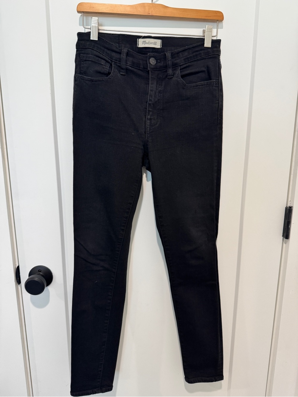 Madewell Black High-Rise Skinny Jeans - Classic Noir